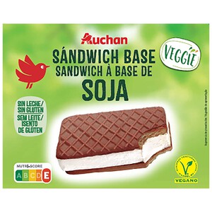 Imagen de AUCHAN Sandwich vegetal a base de soja 6 x 85 ml. Producto Alcampo