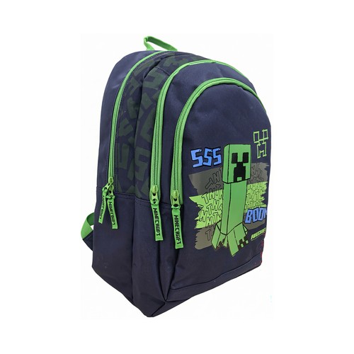 Mochila 43 cm 2 compartimentos. MINECRAFT