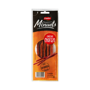 Mini cañitas de chorizo, de curación lenta en bodega ESPUÑA Minuets 5 uds.