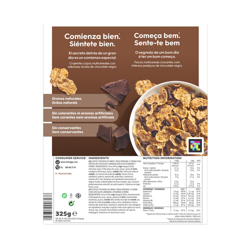 KELLOGG'S SPECIAL K Cereales con chocolate negro KELLOGG´S SPECIAL K 325 gr.