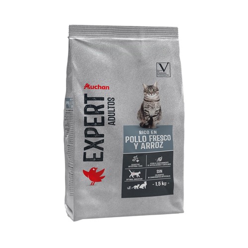 PRODUCTO ALCAMPO Pienso premium para gatos completo rico en pollo y arroz 1.5 kg