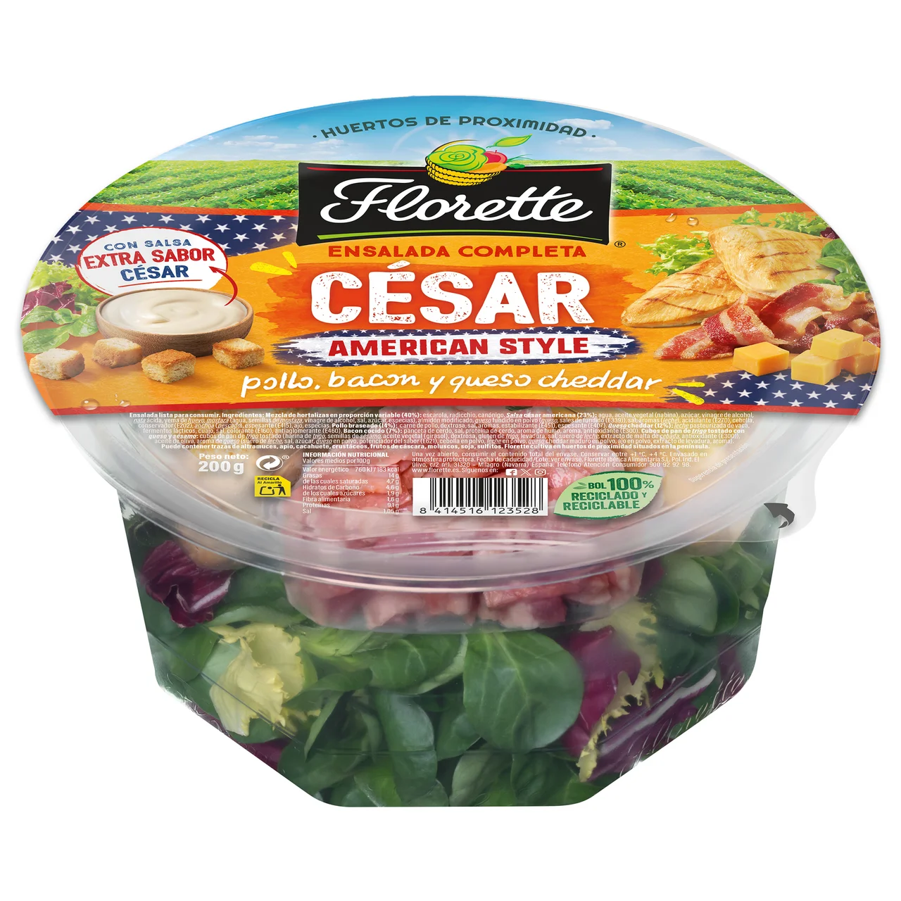 American Style Ensalada completa César 200 g.