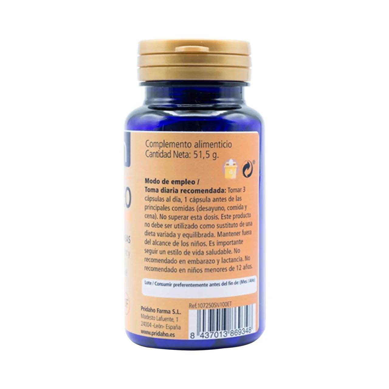 Propóleo, echinacea, vitamina C, zinc y cobre 100 Cápsulas.