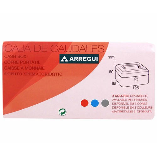 Caja de caudales con sistema de apertura y cierre de llave, 125x60mm. ARREGUI T0.