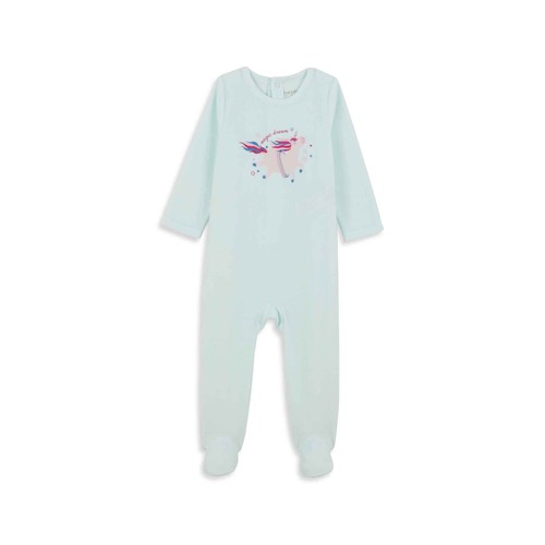 Pijama terciopelo bebé, talla 56.