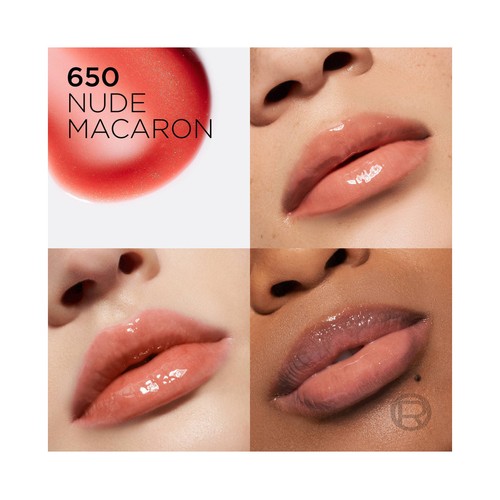 L´ORÉAL PARIS Plump ambition tono 650 Nude macaron Aceite labial voluminizador con ácido Hialurónico.