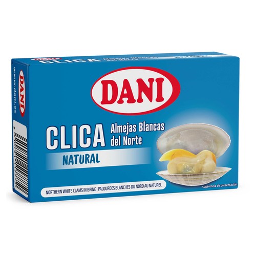 DANI Almejas blancas del norte al natural 572 gr.