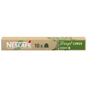 NESCAFÉ Café en cápsulas Lungo Pure Arábica Brazil I8, 10 uds.