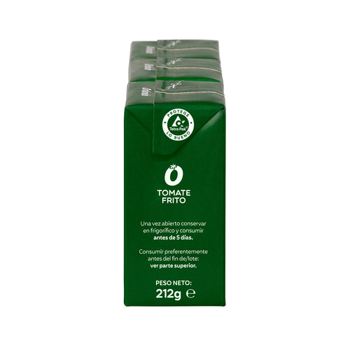ORLANDO Tomate frito con aceite de oliva virgen extra ORLANDO brik de 3 uds x 212 g.