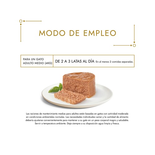 PURINA GOURMET Comida para gatos adultos húmeda a base de mousse surtidas GOURMET 8 uds. 85 g.