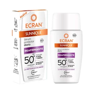 ECRAN Sunnique Sérum reafirmante protector diario con FPS 50+ (muy alto) 40 ml.