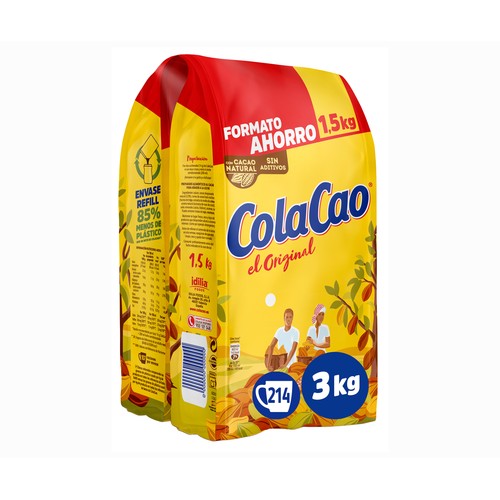 COLACAO Cacao soluble 2 bolsas 3 kg.