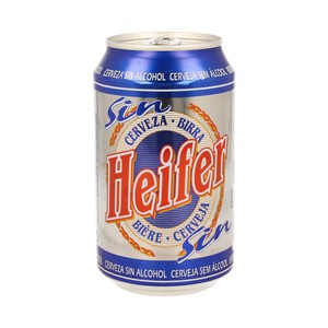 HEIFER Cerveza sin alcohol de origen Español HEIFER lata de 33 cl.
