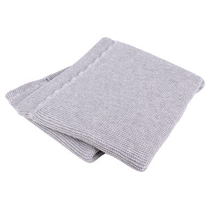 Manta de algodón para bebé, 100x75 cm, gris oscuro, INTERBABY. 