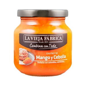 LA VIEJA FABRICA Salsa dulce chutney de Mango y Cebolla - Tarro 280g