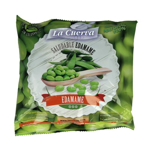 LA CUERVA Edamame ultracongelado sin conservantes ni colorantes 300 g.