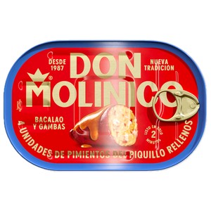 Pimiento de piquillo rellenos de carne DON MOLINICO, lata 260 g