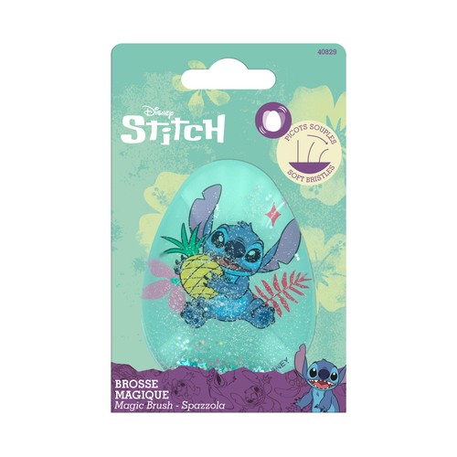 DISNEY Stitch Cepillo mágico con cerdas suaves y la imagen de Stitch en su interior.