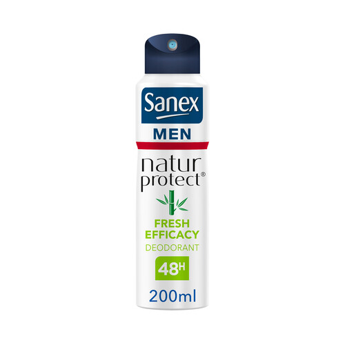 SANEX Desodorante en spray para hombre con polvo de bambú natural SANEX Natur protect 200 ml.