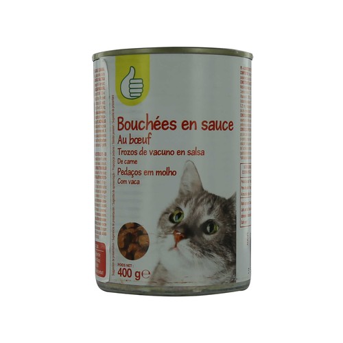 PRODUCTO ECONÓMICO ALCAMPO Bocaditos de vacuno en salsa 400 g.