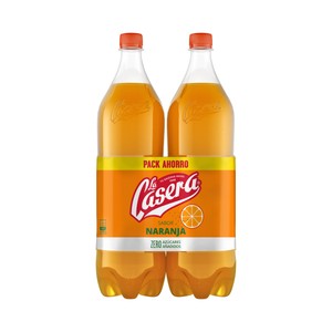 Refresco sabor naranja sin azúcares añadidos 2 x 1.5 l.
