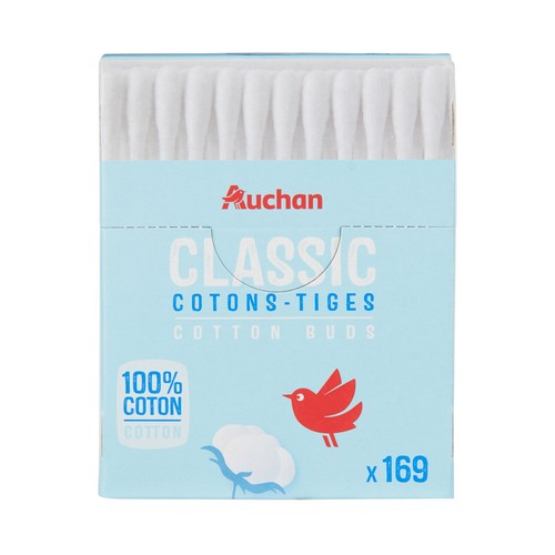 PRODUCTO ALCAMPO Bastoncillos de algodón 100% 169 uds.
