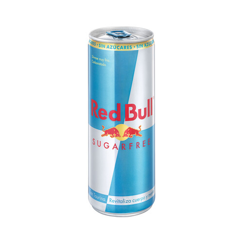 Bebida energética sin azúcar RED BULL SUGAR FREE 250 ml.