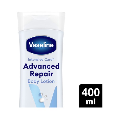 VASELINE Advanced repair Loción corporal ultra hidratante, para pieles secas 400 ml.