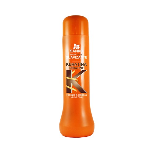 SANKO Crema suavizante con keratina, que ayuda a hidratar y reparar nuestro cabello SANKO 750 ml.