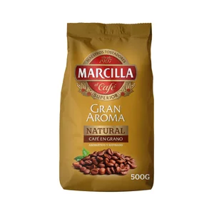 MARCILLA Café tueste natural en grano 500 g.