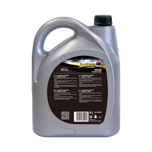 Aceite sintético para vehículos con motores de gasolina o diésel  KRAFFT Gold Synthetic competition 5 litros.