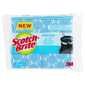 Imagen de SCOTCH-BRITE Fresh Estropajo que no raya, ideal para los utensilios de cocina 2 uds.