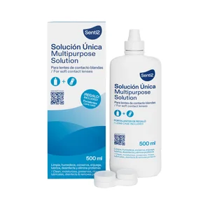 SOLUPHARM Solución única para lentes de contacto blandas 500 ml.