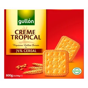 GULLÓN Creme Tropical Galletas de cereales 800 g.