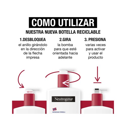 NEUTRÓGENA Loción corporal cica reparación intensa para piel muy seca e irritada 750 ml.