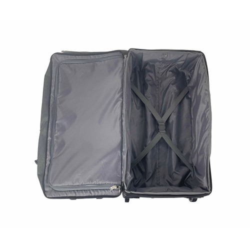 Bolso de viaje mediano con capacidad 60 litros color gris, AIRPORT ALCAMPO.