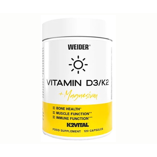 WEIDER Vitamina D3/K2 con magnesio 120 caps.