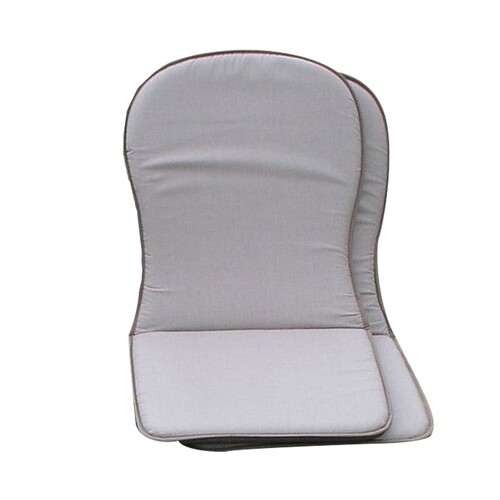 Set de 2 cojines para sillas con respaldo bajo, medidas 80x45x3.5 cm PRODUCTO ALCAMPO.