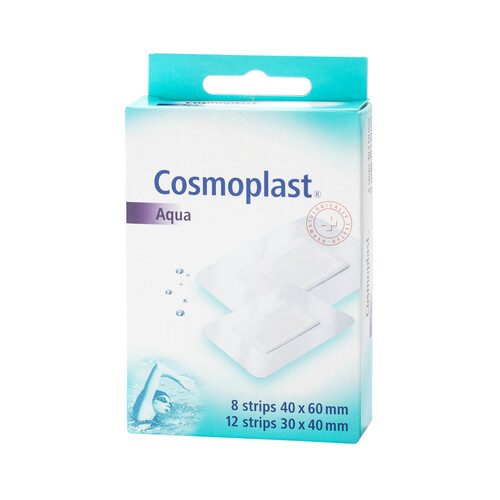 COSMOPLAST Apósitos impermeables y transpirables de 2 tamaños diferentes COSMOPLAST 20 uds.