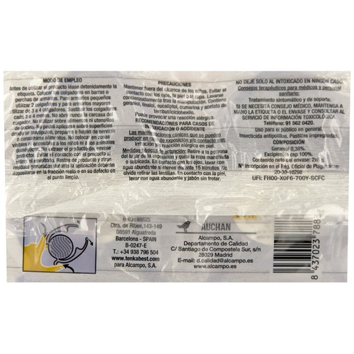 PRODUCTO ALCAMPO Colgador antipolillas con aroma a lavanda 2 uds.