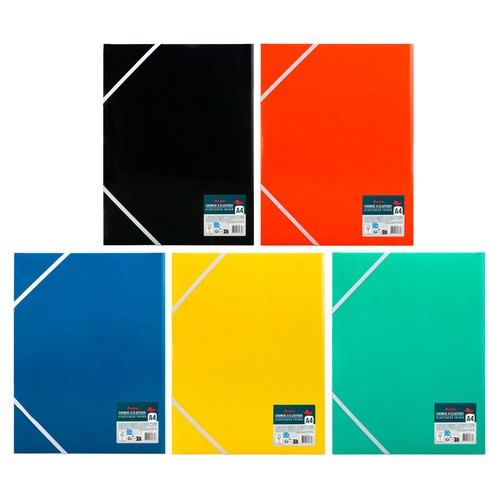 Carpeta Gomas Carton. 5 Colores Surtidos. AUCHAN
