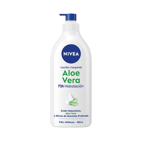 NIVEA Loción corporal hidratante con aloe vera, para pieles normales a secas 625 ml.