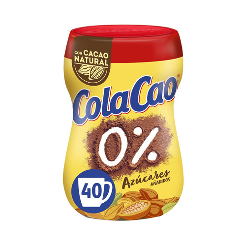 COLACAO 0% Cacao en polvo  0% sin azúcares añadidos 300 g.