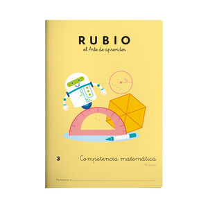 Imagen de Competencia de matemáticas 3, RUBIO L. Género: Infantil, activifdad. Edad: 8 años, editorial: Rubio.