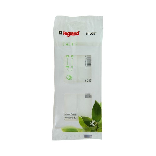 Placa 2 elementos Niloe, blanco LEGRAND 1 Unidad