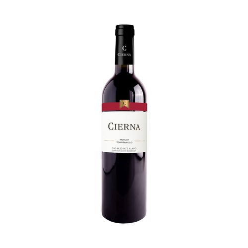 CIERNA  Vino tinto con D.O. Somontano CIERNA botella de 75 cl.