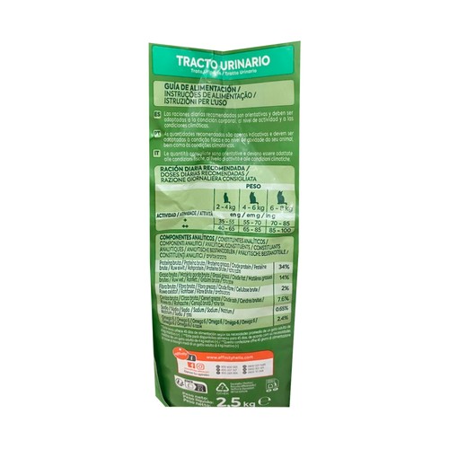 ULTIMA Alimento de gato seco para el tracto urinario con sabor a pollo 2,5kg