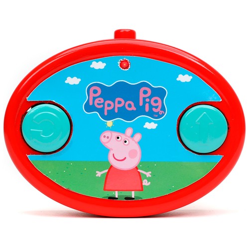 Coche descapotable radicontrol con muñecos PEPPA PIG.