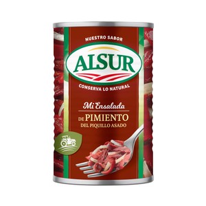 Imagen de ALSUR Ensalada de pimientos del piquillo 380 g.
