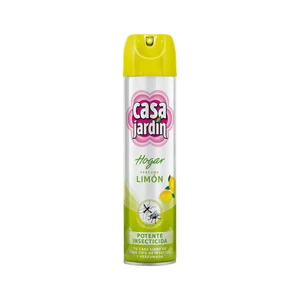 CASA JARDÍN Insecticida aerosol con olor a limón para todo tipo de insectos CASA JARDÍN 600 ml.